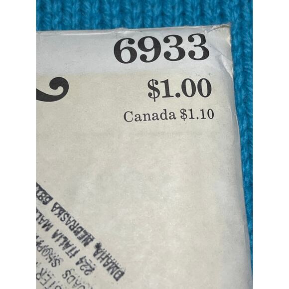 Butterick 6933 pattern Girls jumper blouse 1970s size 8 - Picture 3 of 9